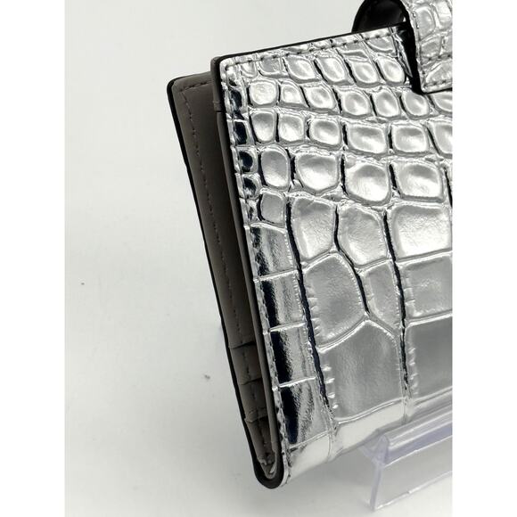 Retail $128 Michael Kors Empire Crocodile Embossed Leather Passport Wallet*NWT - Picture 4 of 7